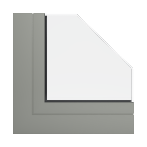 RAL 7030 Stone grey windows window-profiles aliplast genesis-75