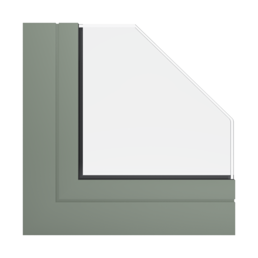 RAL 7033 Cement grey windows window-profiles aliplast genesis-75