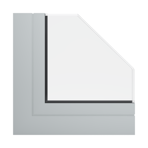 RAL 7035 Light grey windows window-profiles aliplast genesis-75