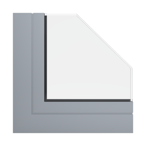 RAL 7040 Window grey windows window-profiles aliplast ultraglide