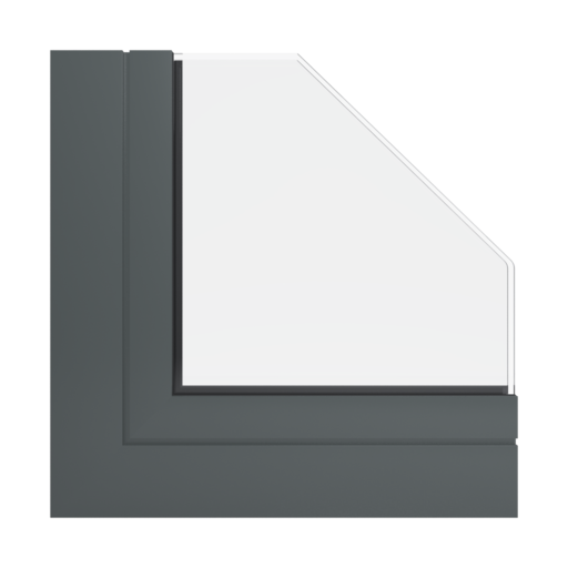 RAL 7043 Traffic grey B windows window-profiles aliplast ultraglide