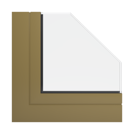 RAL 8000 Green brown windows window-profiles aliplast ultraglide