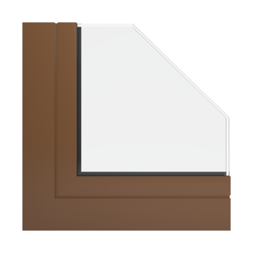 RAL 8007 Fawn brown windows window-profiles aliplast genesis-75