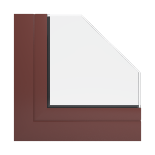 RAL 8012 Red brown windows window-profiles aliplast genesis-75