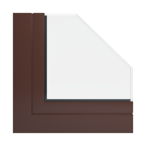 RAL 8016 Mahogany brown windows window-profiles aliplast genesis-75
