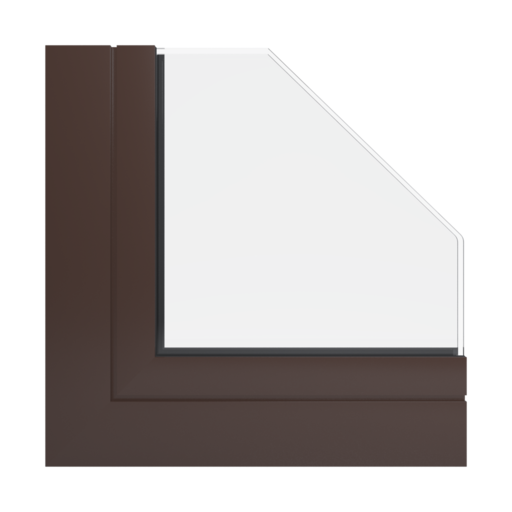 RAL 8017 Chocolate brown windows window-profiles aliplast ultraglide