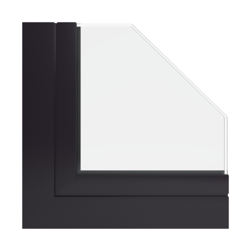 RAL 8022 Black brown windows window-profiles aliplast ultraglide