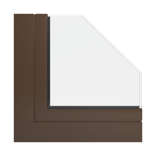 RAL 8028 Terra brown windows window-profiles aliplast ultraglide