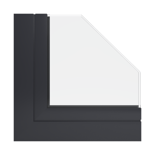 RAL 9004 Signal black windows window-profiles aliplast genesis-75