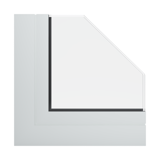 RAL 9016 Traffic white windows window-profiles aliplast genesis-75