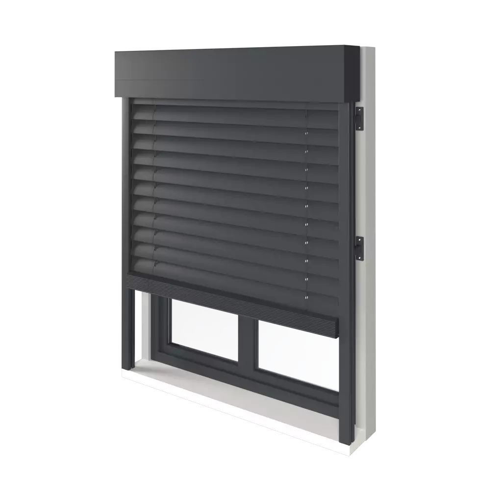 Facade blinds entry-doors   